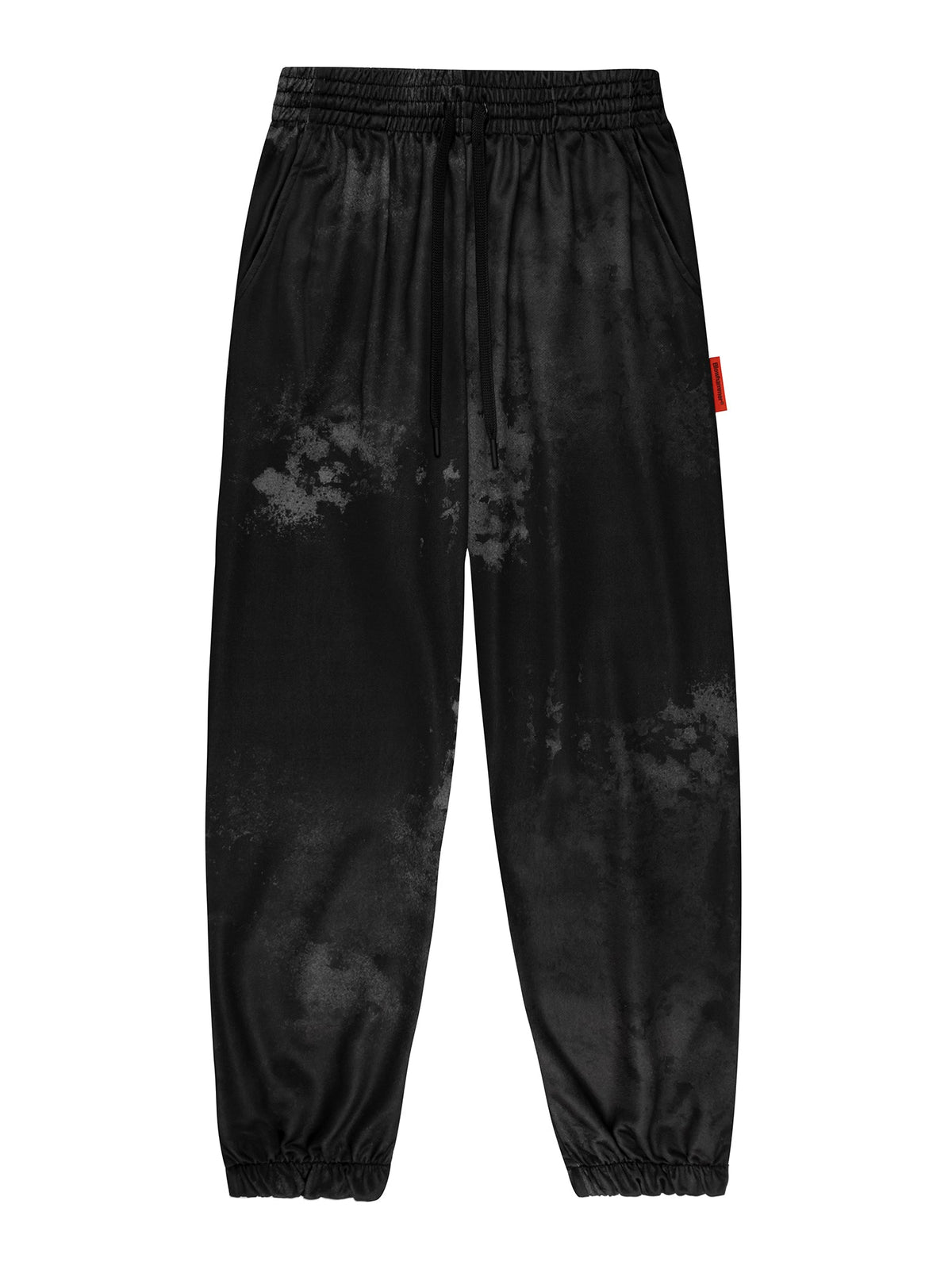 Black joggers, front view