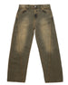 Brown Aged jeans, front view