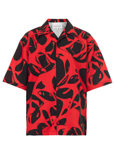 Red and black Strand Red short sleeve shirt, front view
