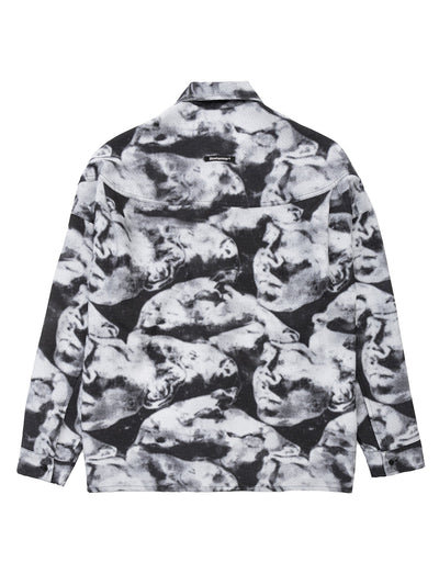 Black Camo Camicia Maniche Lunghe | Donna