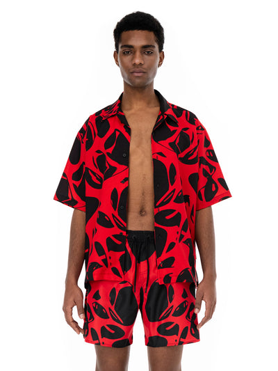 Strand Red Swim Shorts