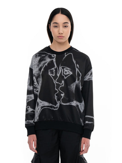 Unkiss Black Crewneck Sweatshirt | Blowhammer