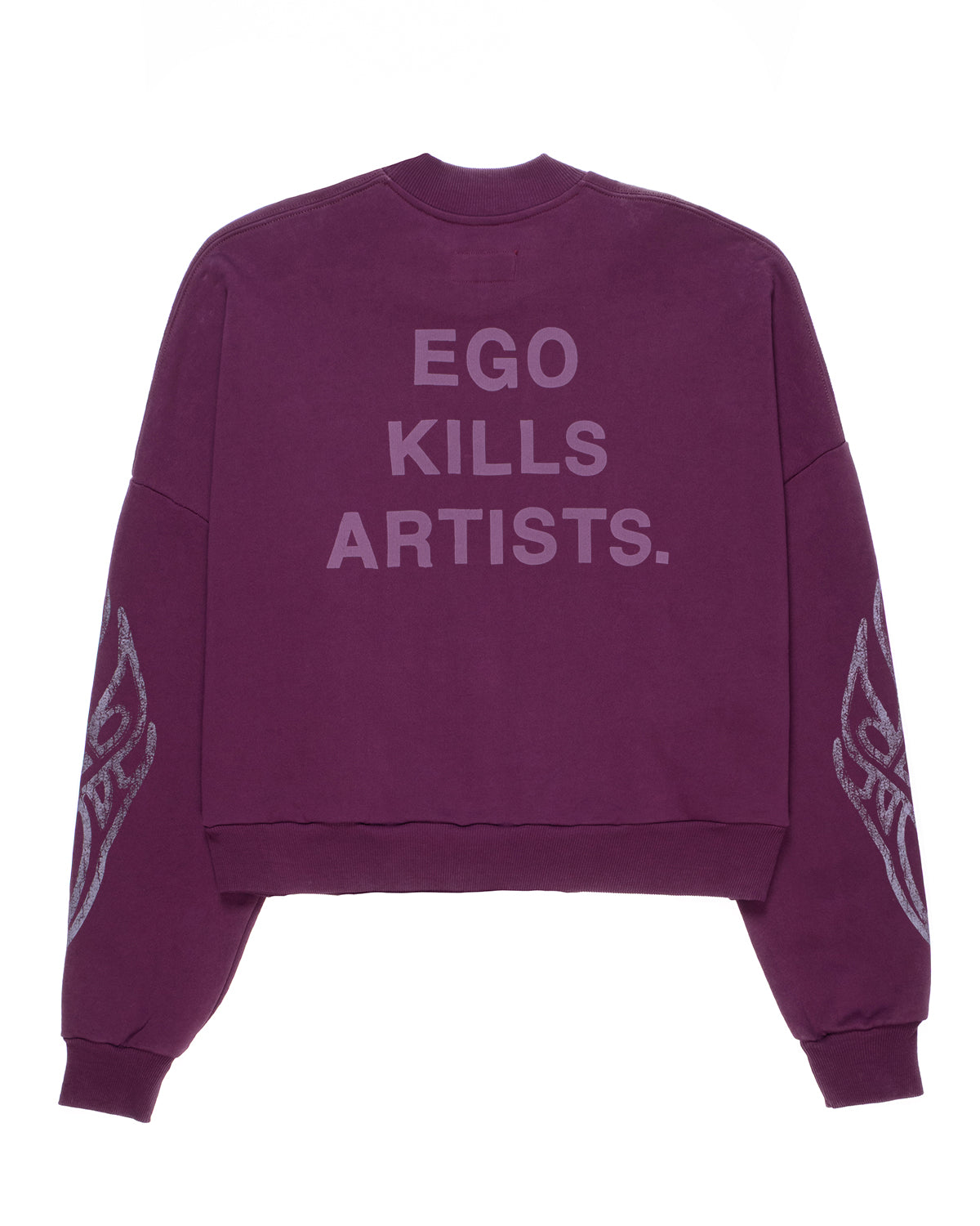 Ego Kills Artist Purple Felpa Girocollo
