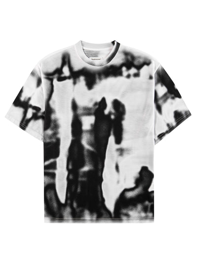 White and black Rift T-shirt, front view