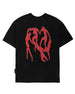 Tricou negru Infernal Groove, vedere din spate cu imprimeu
