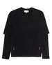 Black Travel Agency long sleeve T-shirt, front view