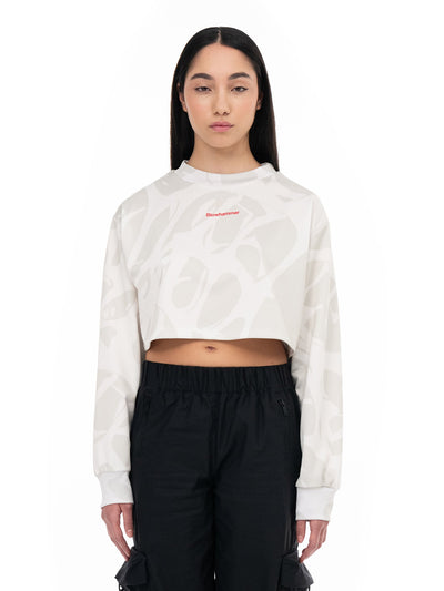 Strand Ivory Sweatshirt Crop | Blowhammer