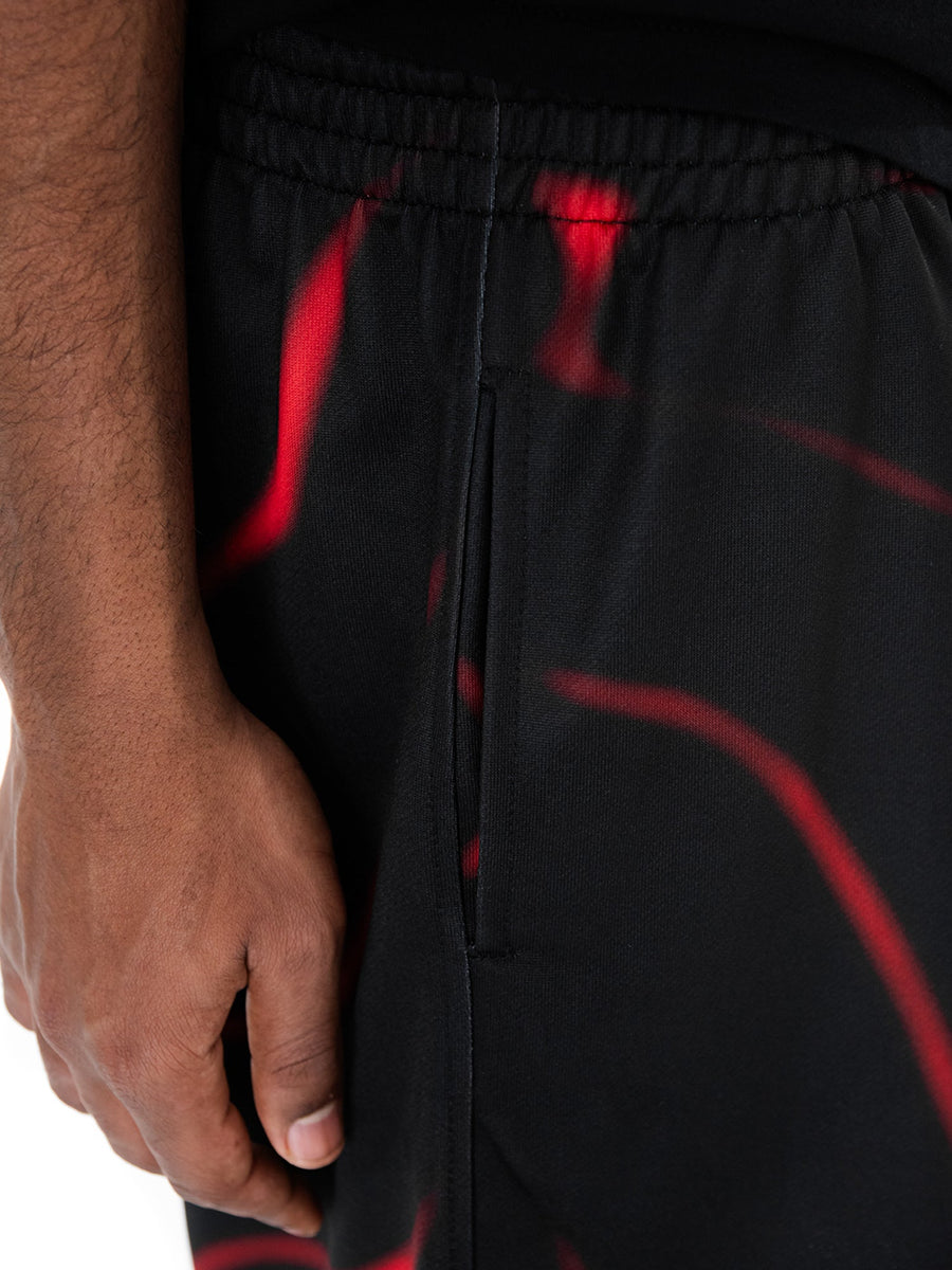 Schwarze Bermudashorts Tide, Detail der Seitentasche