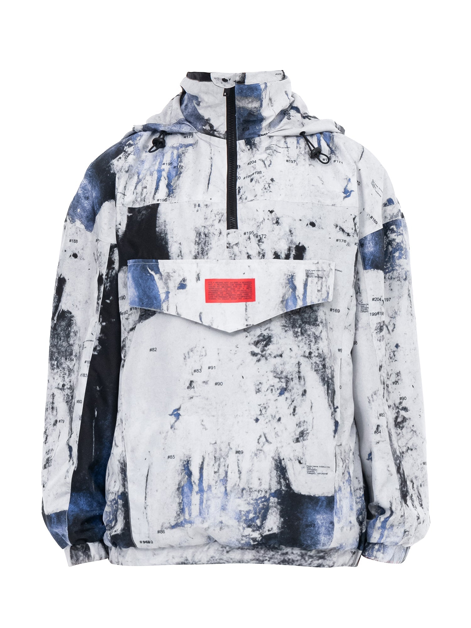 Anorak bianco Rugged, vista davanti