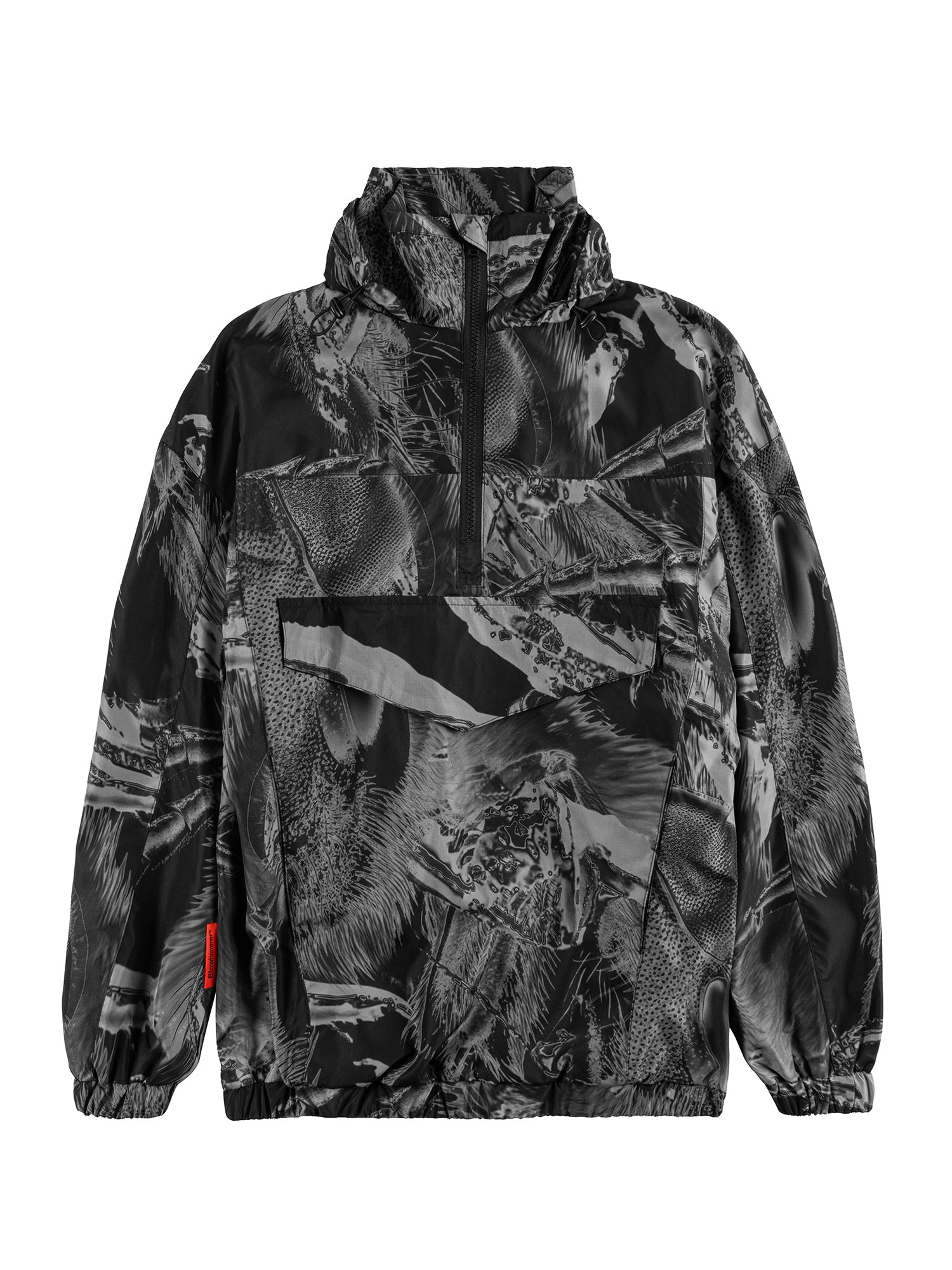 Svart anorak Insectide Vision, framifrån