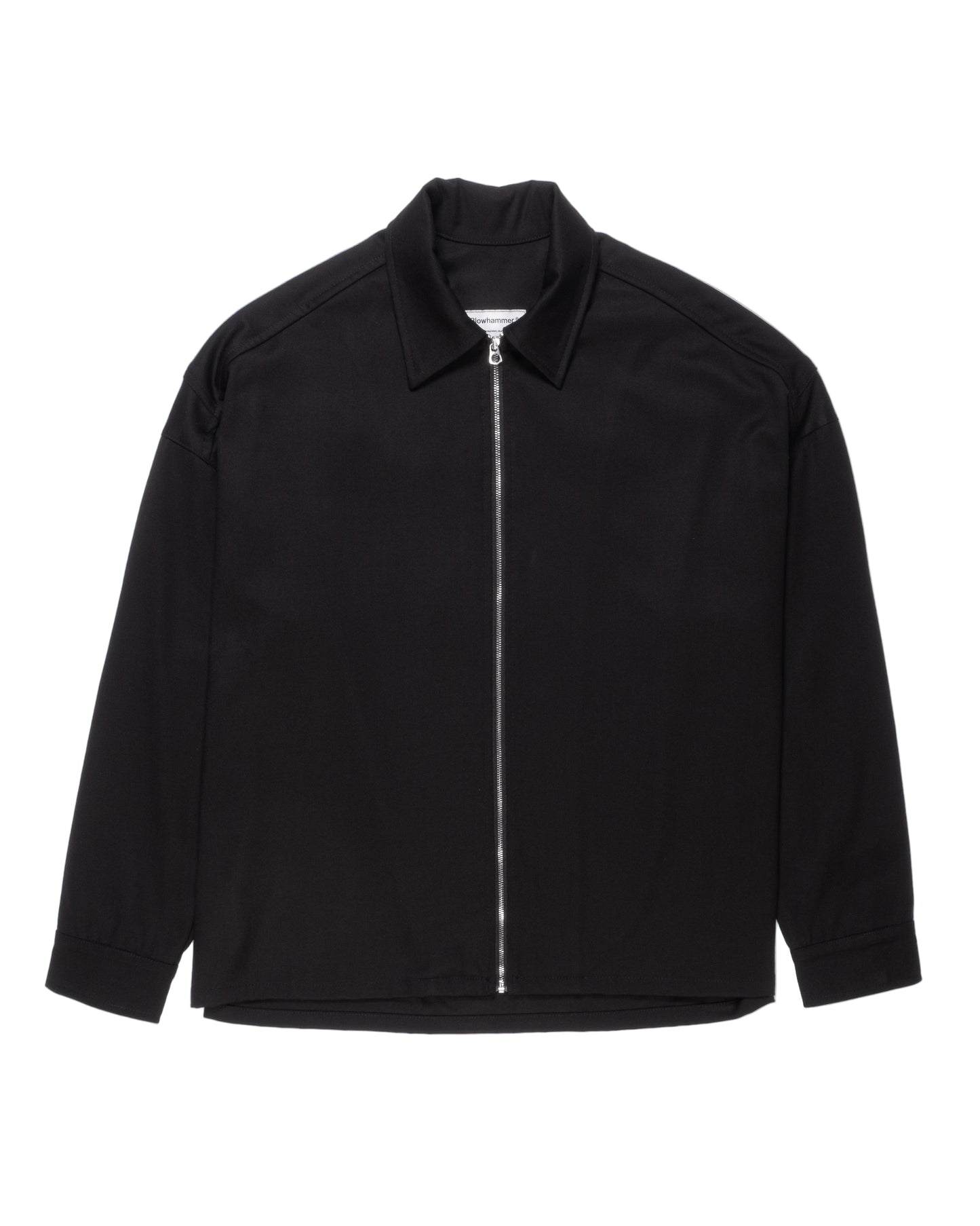 Minimal Black Zip Jacket