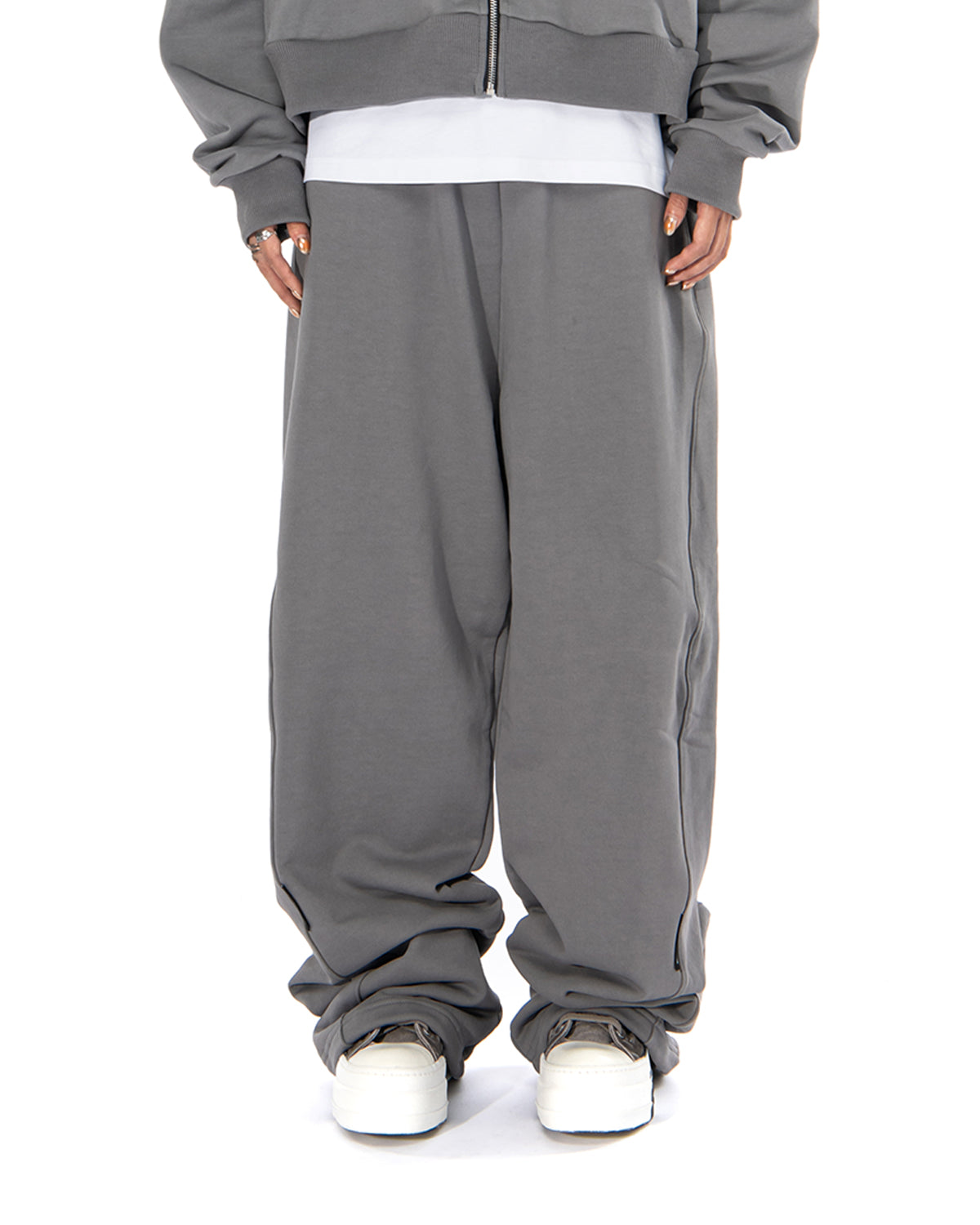 BROKENHEART Brown Joggers | Blowhammer, color_grey