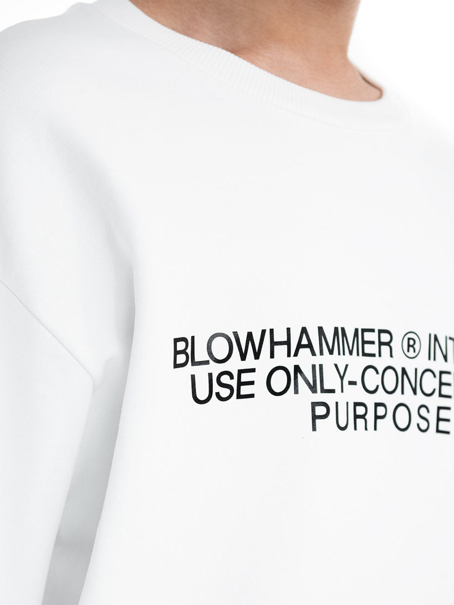 White Concept crewneck sweatshirt, print detail