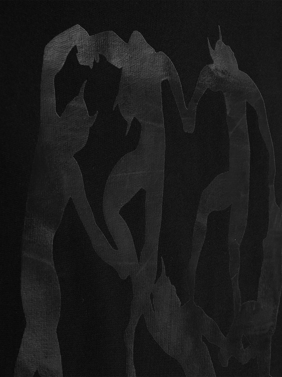 Black Eclipse half-zip sweatshirt, back print detail
