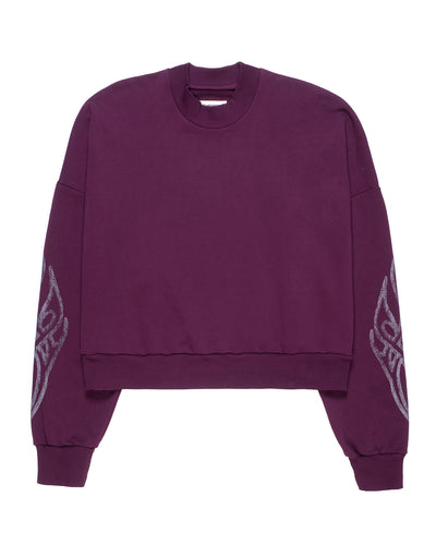 Ego Kills Artist Purple Felpa Girocollo