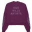 Ego Kills Artist Purple Felpa Girocollo