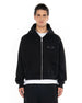 BROKENHEART Black Zip Hoodie | Blowhammer, color_black