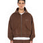 BROKENHEART Brown Zip Hoodie | Blowhammer, color_brown