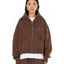 BROKENHEART Brown Zip Hoodie | Blowhammer, color_brown