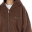 BROKENHEART Brown Zip Hoodie | Blowhammer, color_brown