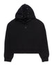Minimal Black Boxy Kapuzenpullover