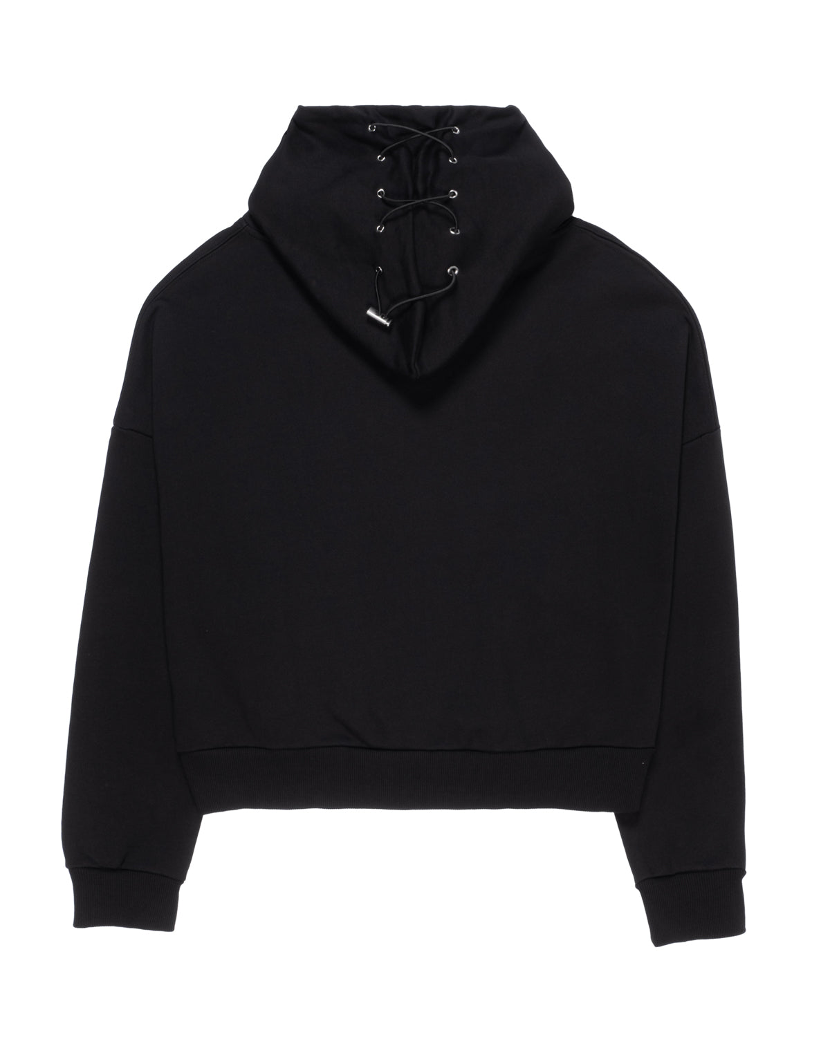 Minimal Black Boxy Kapuzenpullover