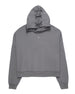 Minimal Grey Boxy Kapuzenpullover