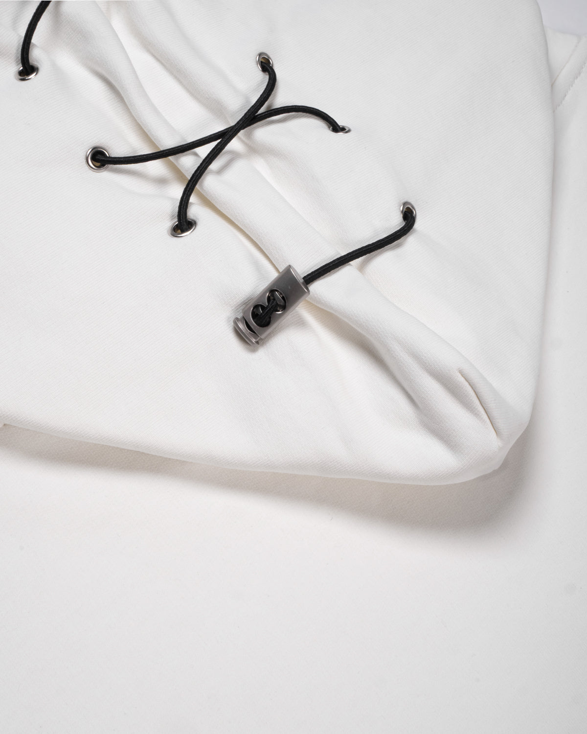 Minimal Cream Boxy Kapuzenpullover