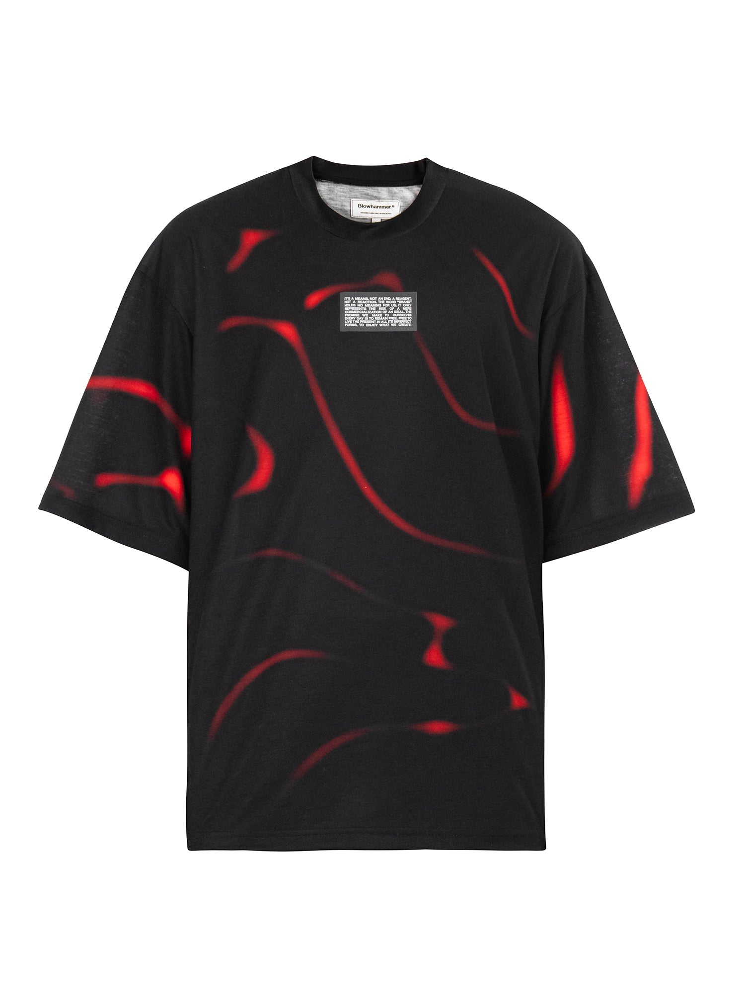 Tricou negru Tide, vedere din față