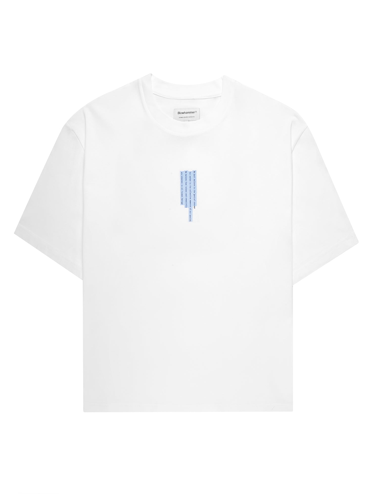 T-shirt branca Litkid, vista de frente