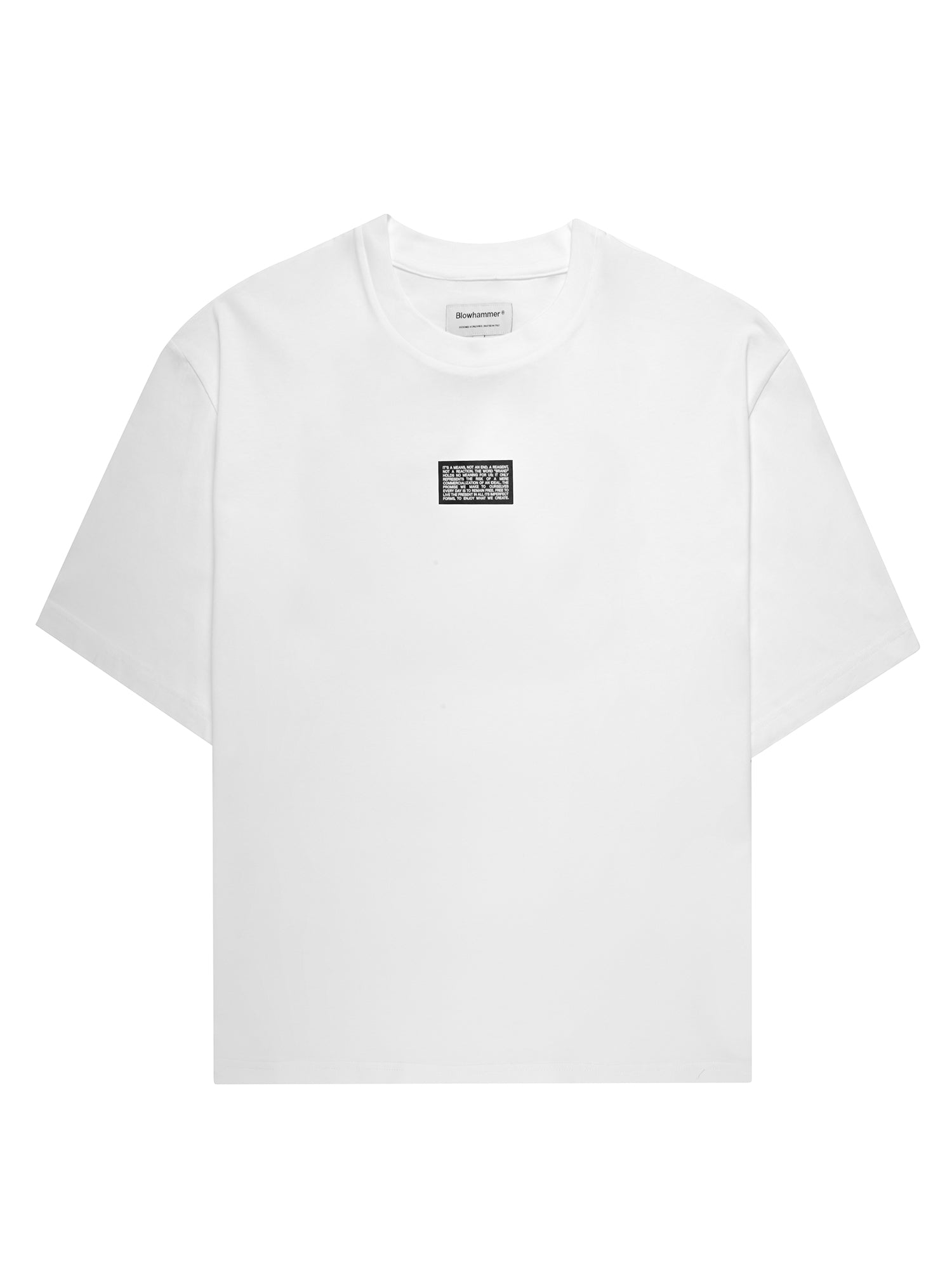 Λευκό T-shirt Triodrome, μπροστινή όψη