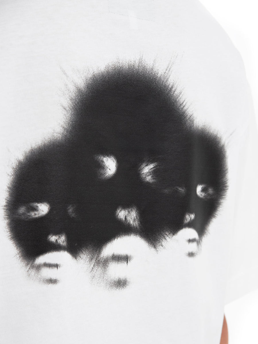 White Triodrome T-shirt, back print detail