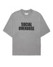 Grey Social Overdose T-shirt, front view, color_grey