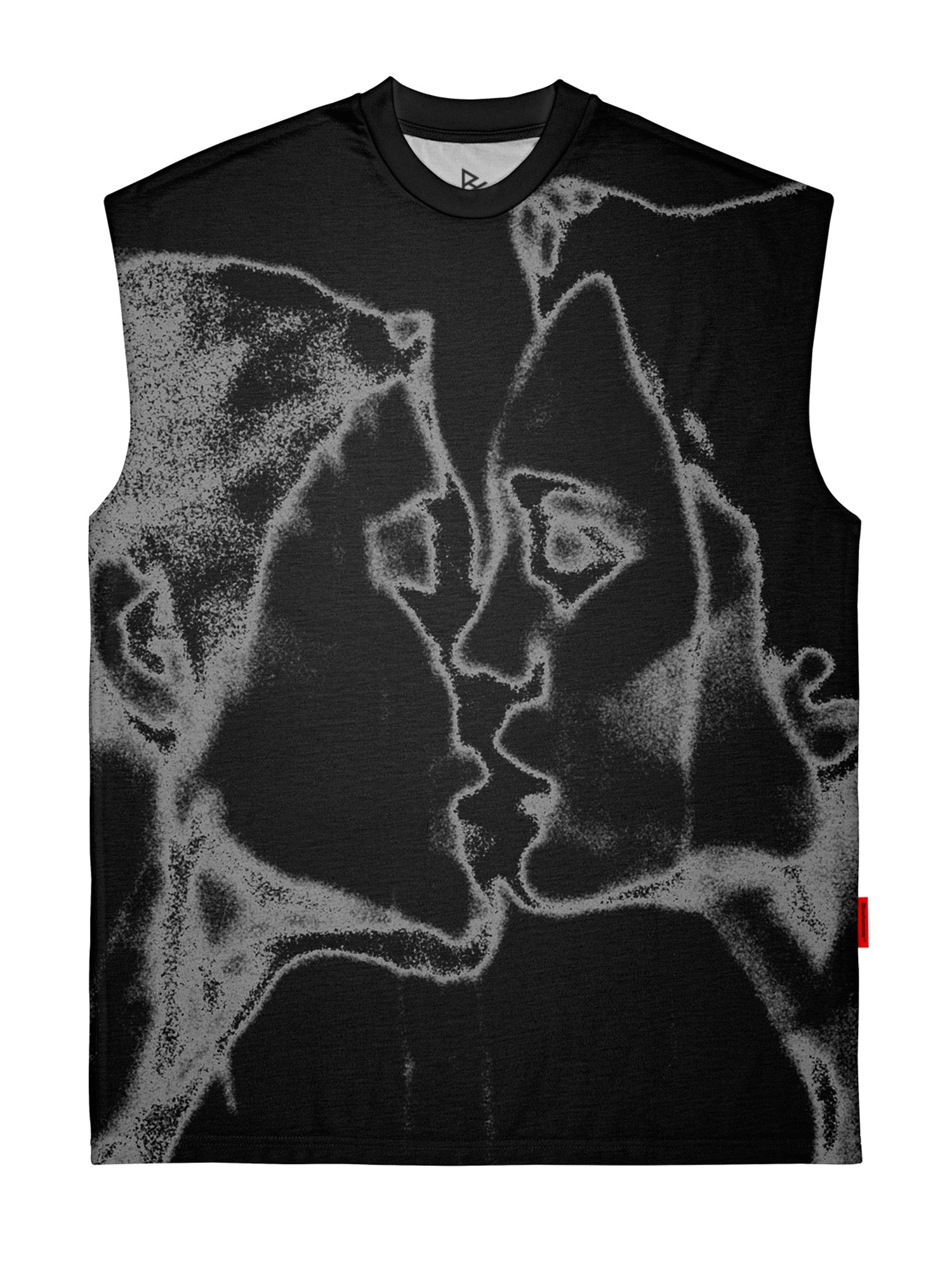 Camiseta sin mangas negra Unkiss Black, vista frontal