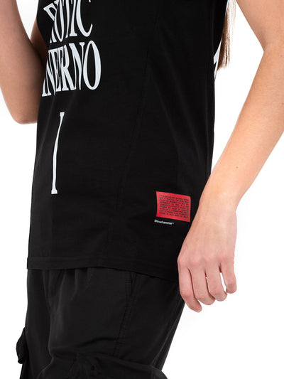 Μαύρο αμάνικο Erotic Black, λεπτομέρεια της ετικέτας