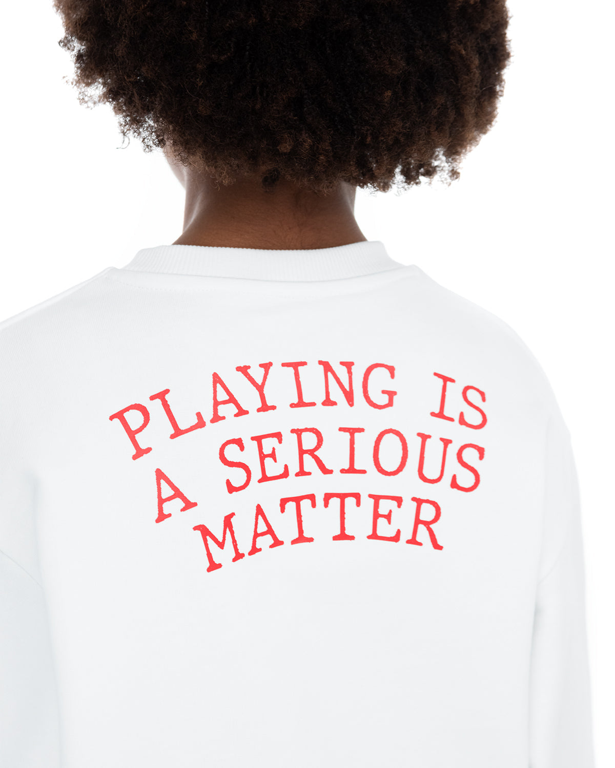 Playing is a seriiouse thing  Crewneck Sweatshirt | Blowhammer