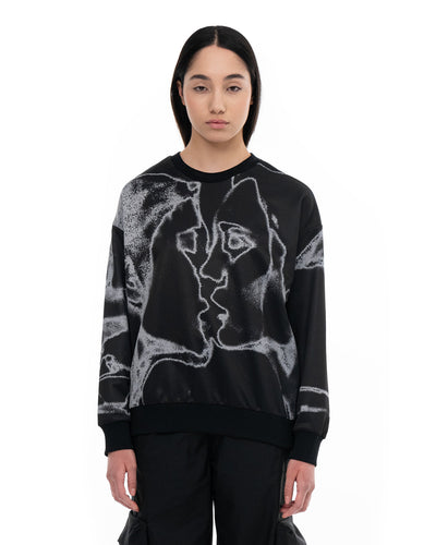 Unkiss Black  Crewneck Sweatshirt | Blowhammer