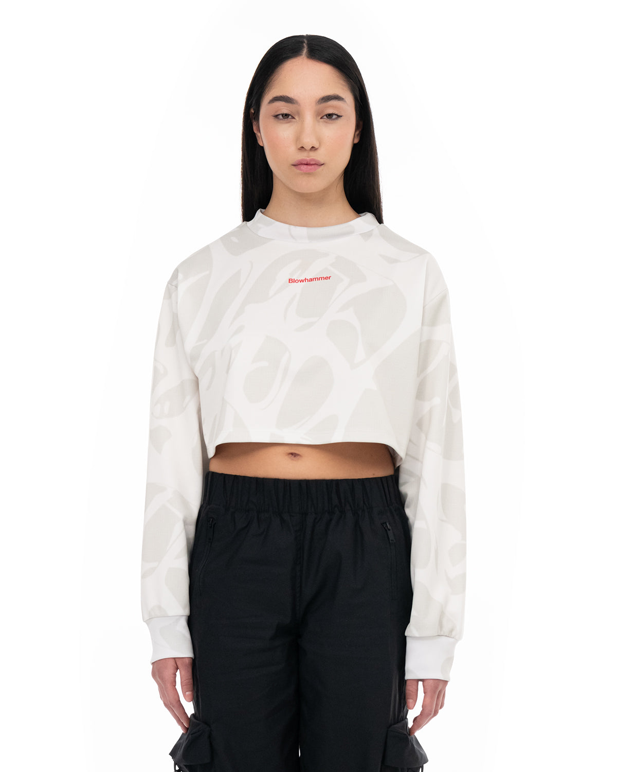 Strand Ivory Sweatshirt Crop | Blowhammer